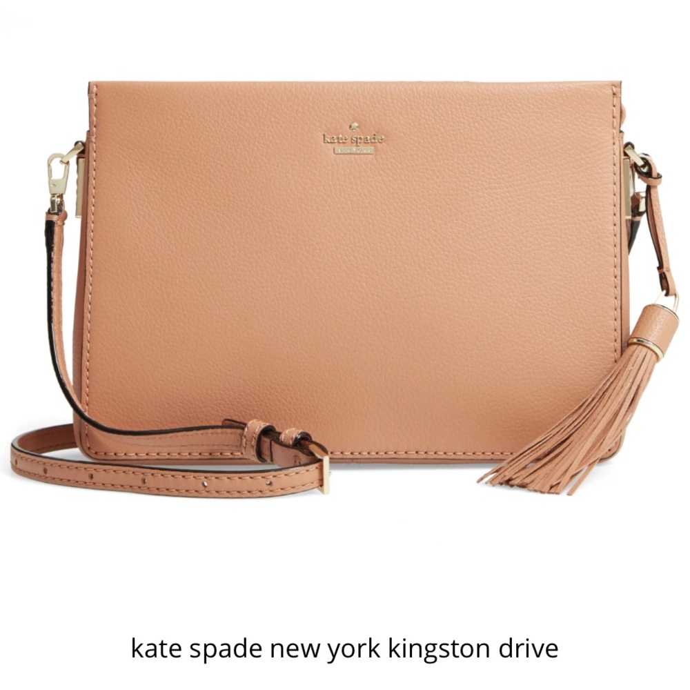 Kate Spade Triple Gusset crossbody bag in rose smoke brand new without tags